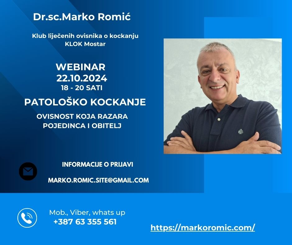 Webinar o patološkom kockanju